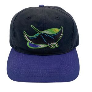 Vintage Logo 7 Tampa Bay Devil Rays Snapback Hat Plain Logo (H23)